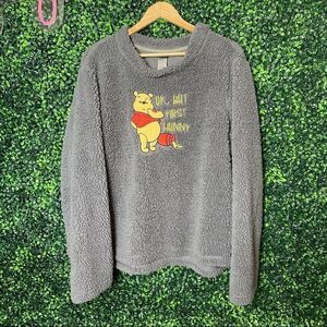 Winnie the Pooh Teddy Faux Fur Sweatshirt Sz 3X